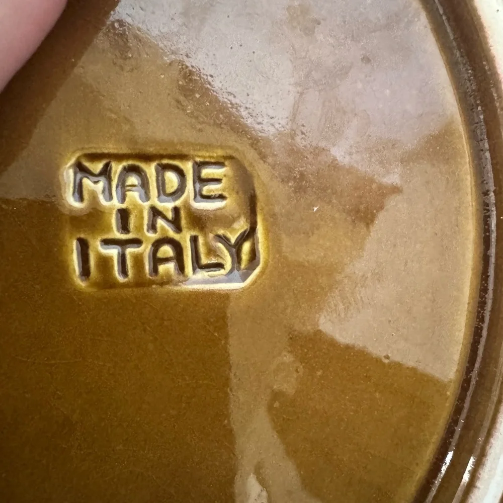 Vintage Italian Floral Divided Plate - Picture 3 of 6